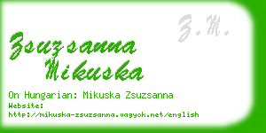 zsuzsanna mikuska business card